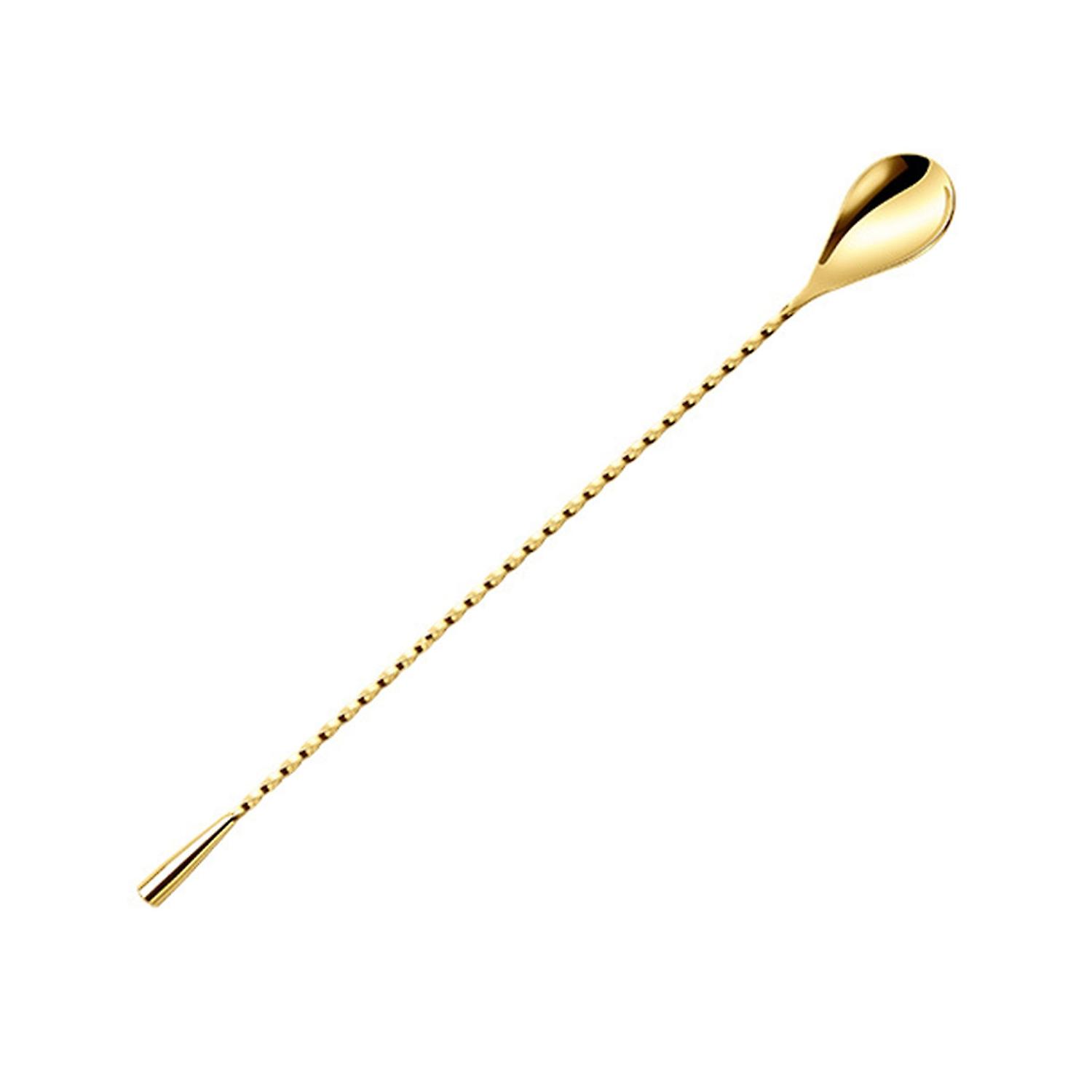 OuZhan 1 PC Coffee Spoon Sturdy Not Rust Long Handle Cocktail Mixing Spoon Wine Mixer for Coffee