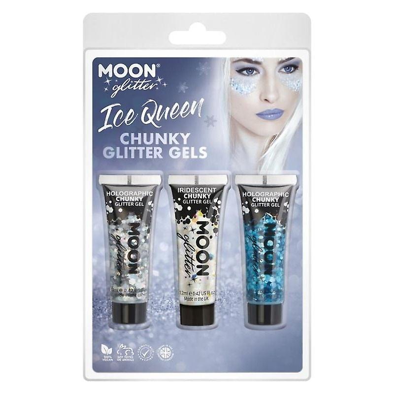 Moon Glitter Themed Clamshells White G32611