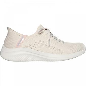 Women's Skechers Ultra Flex 3.0 - Brilliant | Natural | Womens Slip Ins Trainers