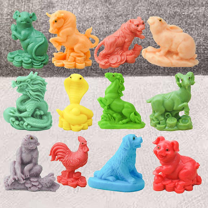 Silicone Mold Twelve Zodiac Salt Carving Mold Kitchen Creative Chocolate Baking Cake Topper Edible Silicon Butter Mold