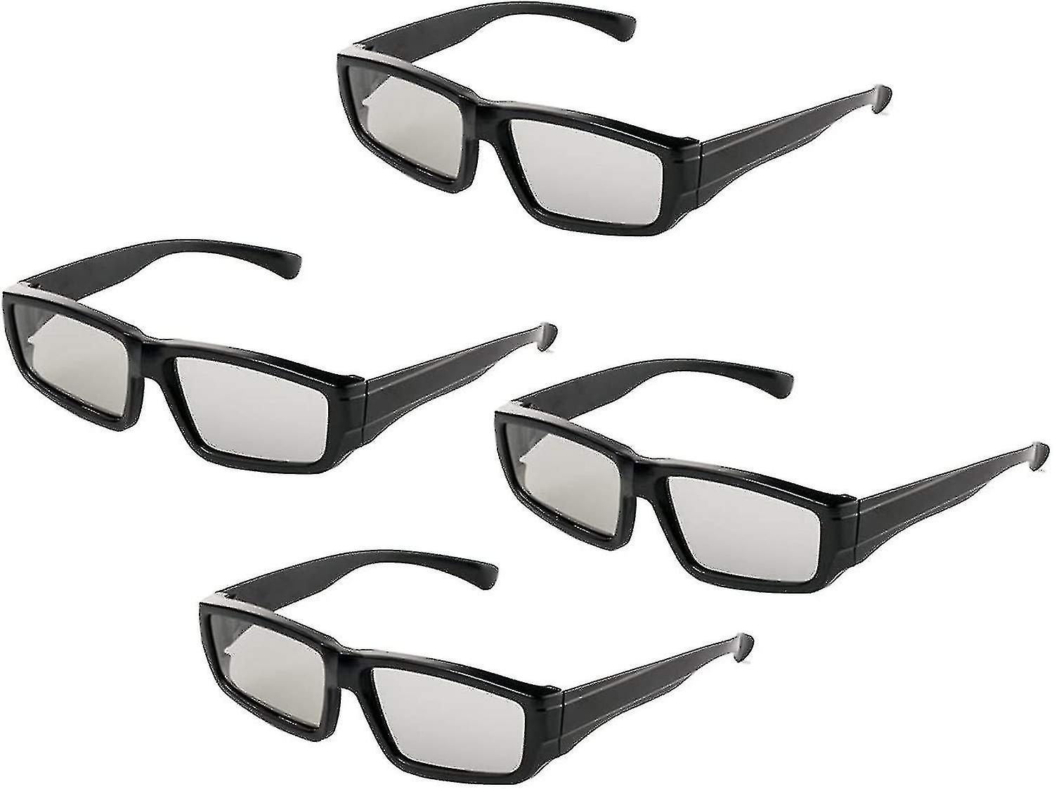 4x Unisex Passive Polarized 3d Glasses4pcs