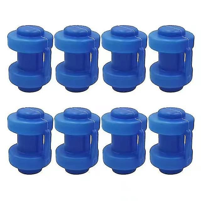 Trampoline Pole Caps, Durable Trampoline Enclosure Pole Caps, Thickened Trampoline Cover Cap For Net Hook Trampoline Supply(8pcs, Blue)