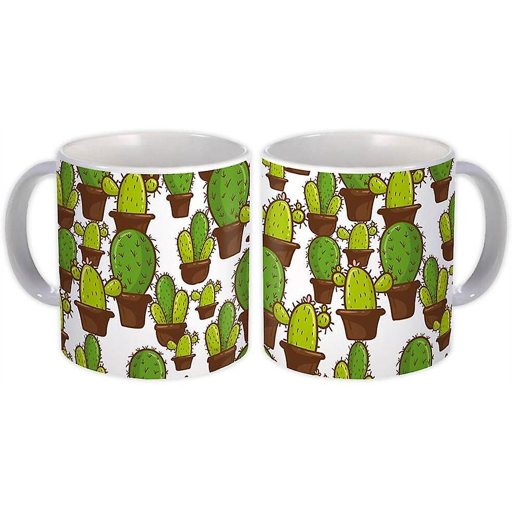 Gift Mug: Cactus Pattern