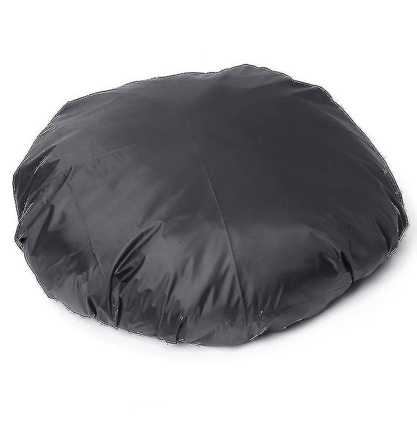 BBQ cover black round waterproof and dustproof