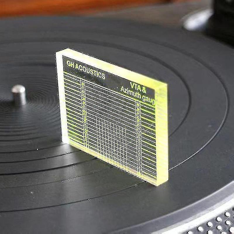 Protractor Vta Turntable Phonograph Cartridge Stylus Alignment Adjustment Tool Suitable For Most