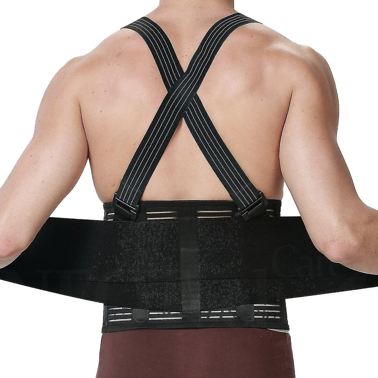 Care Lumbar belt (Black, Size XL), adjustable compression back support, posture correction