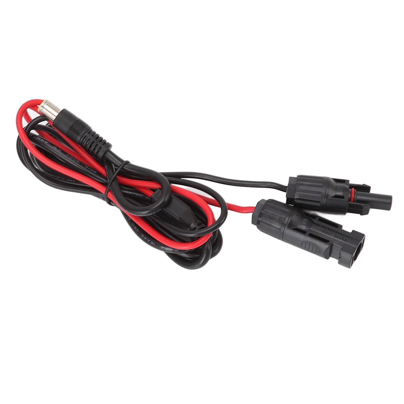 Solar Panel Connector Adapter Female to Male 2 Cores DC7.9mm Copper PVC 16AWG DC 8.0 Extension Cord 