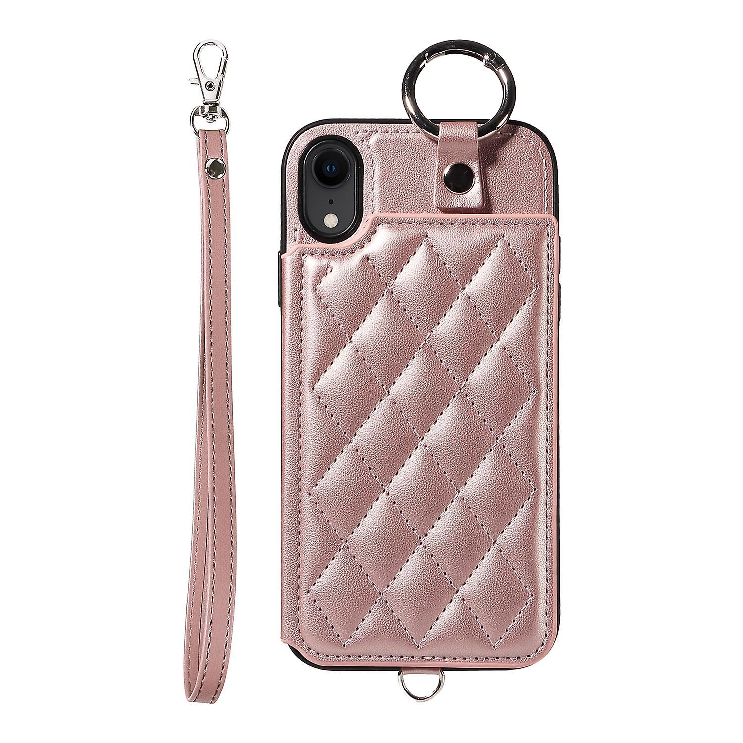 Rhombic Card Bag PU Case For iPhone XS Max / iPhone XR