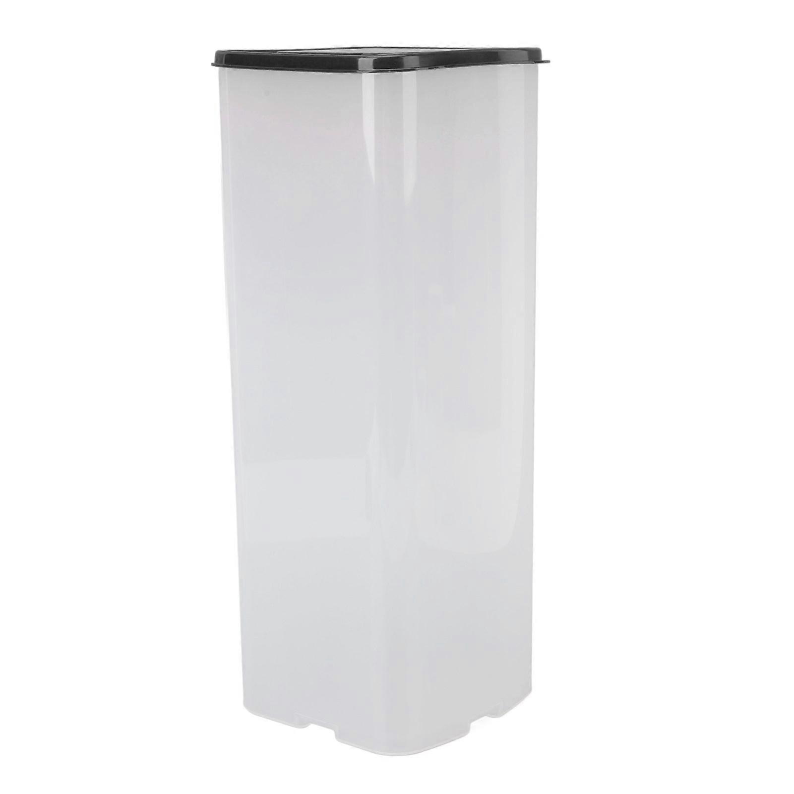 Large Capacity Bread Storage Box 13x34.5cm Black Sealed Container