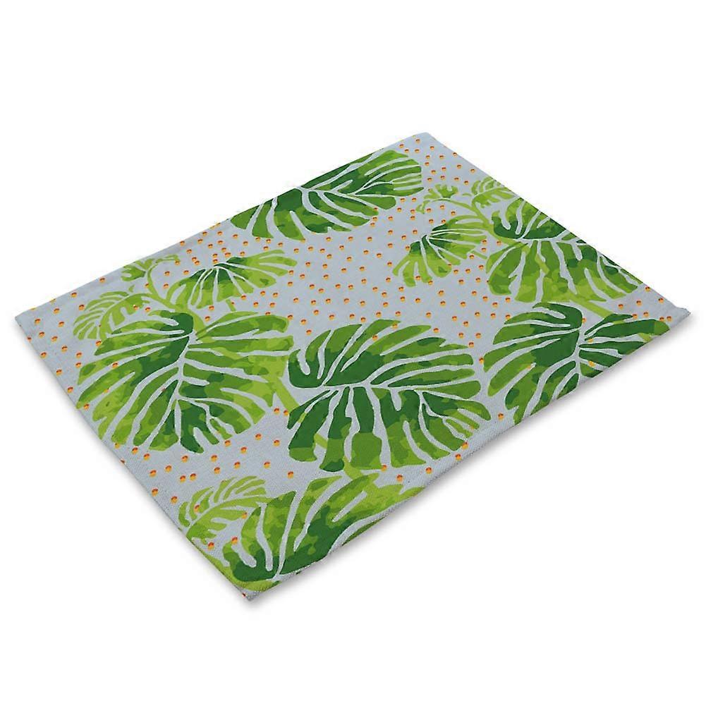 Tapete de Mesa Simples Impresso Resistente ao Calor Lavável Simples Tapete de Mesa Tigela de Copo (#3)