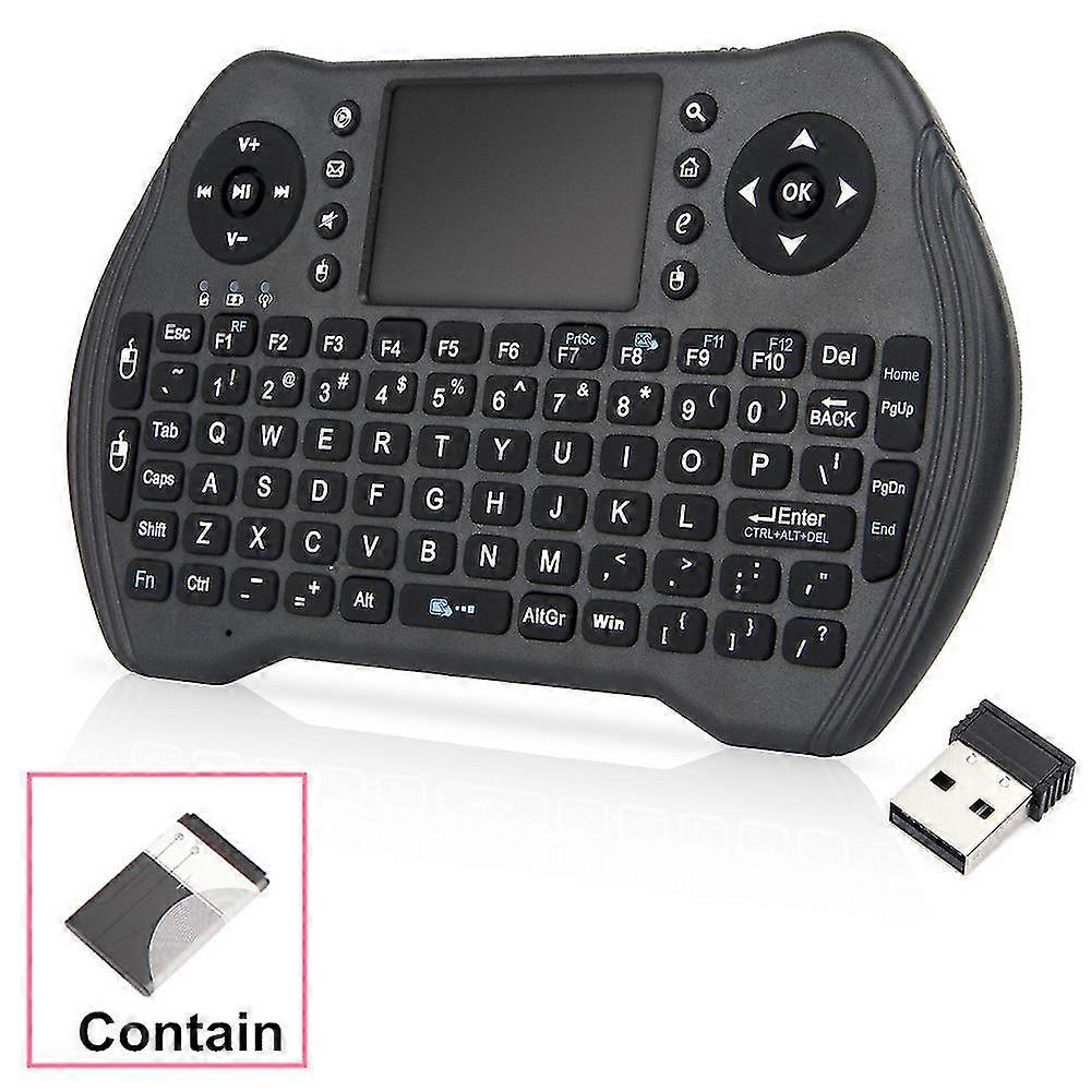 Mini Wireless Keyboard,92 Keys, 2.4ghz Wireless Keyboard With Touchpad