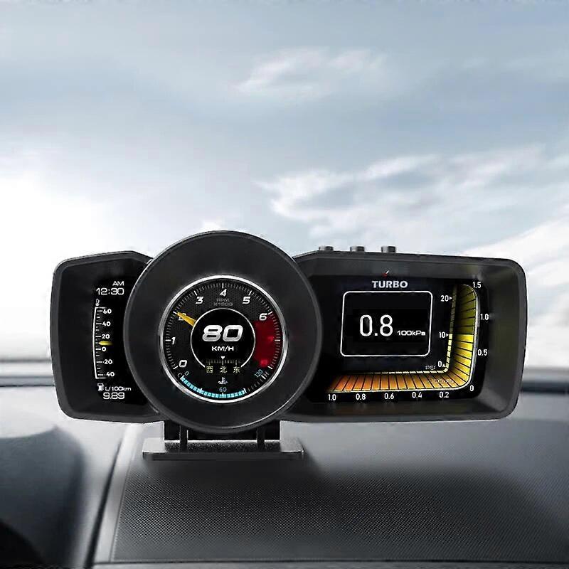 A600 Car HUD Multi~Function Dashboard On~board Computer Head Up Display OBD2 GPS Smart Speedometer Auto Gauge Alarm System UNKU62787