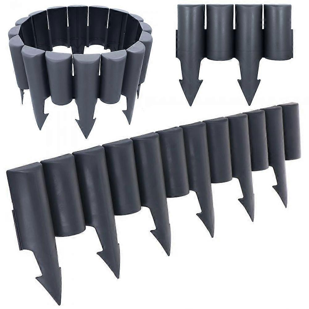 Garden edging 10-pack 250 cm in durable graphite paint