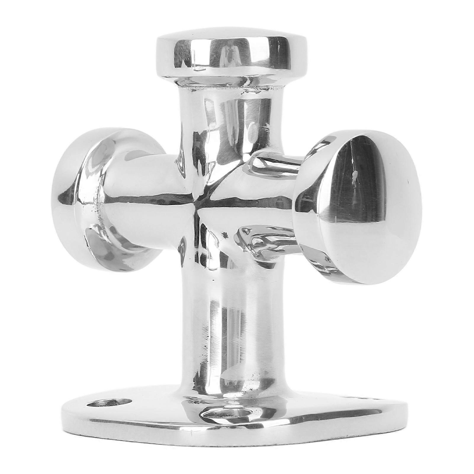 63mm Boat Cleat Bollard 316 Stainless Steel Polished Surface Single Cross Bollard for Yacht Boats Fishing Boat E2U111