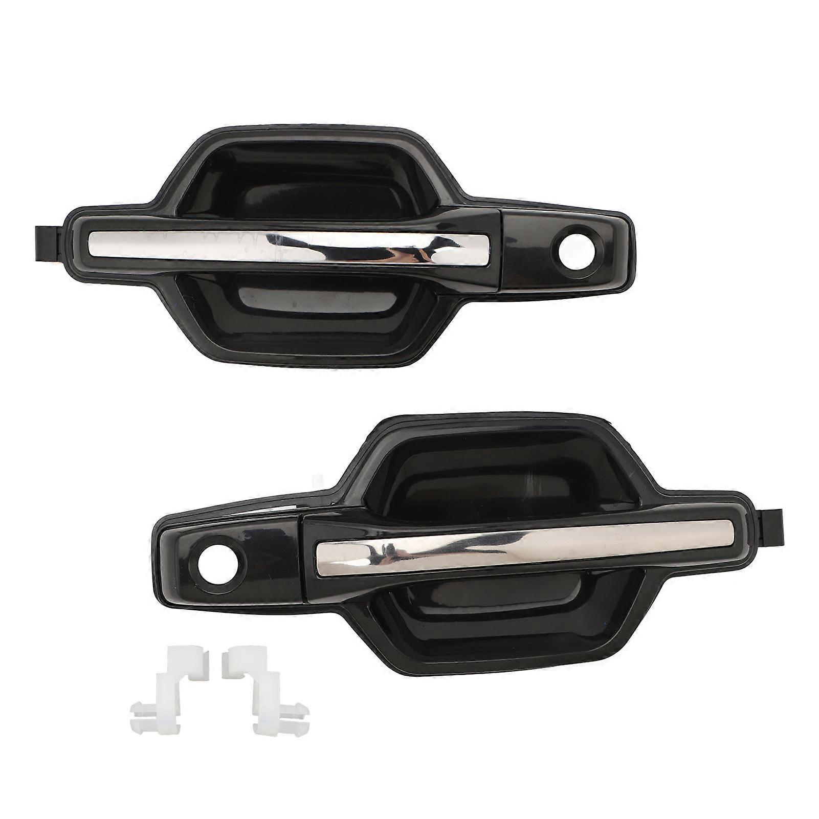 1 Pair Front Outside Door Handle MR653471 Left Right Chrome Door Handle Replacement for Mitsubishi Montero 20012006 NO.7304