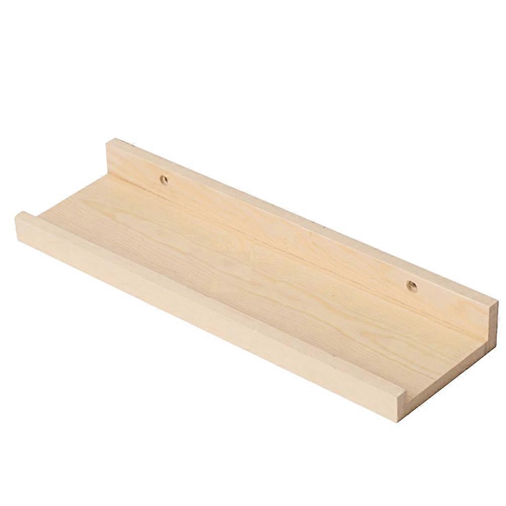 Household Wall Rack Wooden Wall Shelf Multi-function Home Sundries Shelf