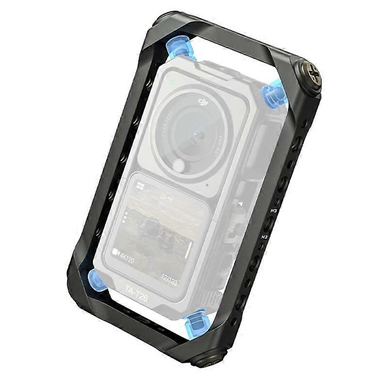 Dji Action 2 Shock Absorbing Camera Aluminum Alloy Cage Kit For Dji Osmo Action 2 Magnetic Filter System Sports Camera Accessory