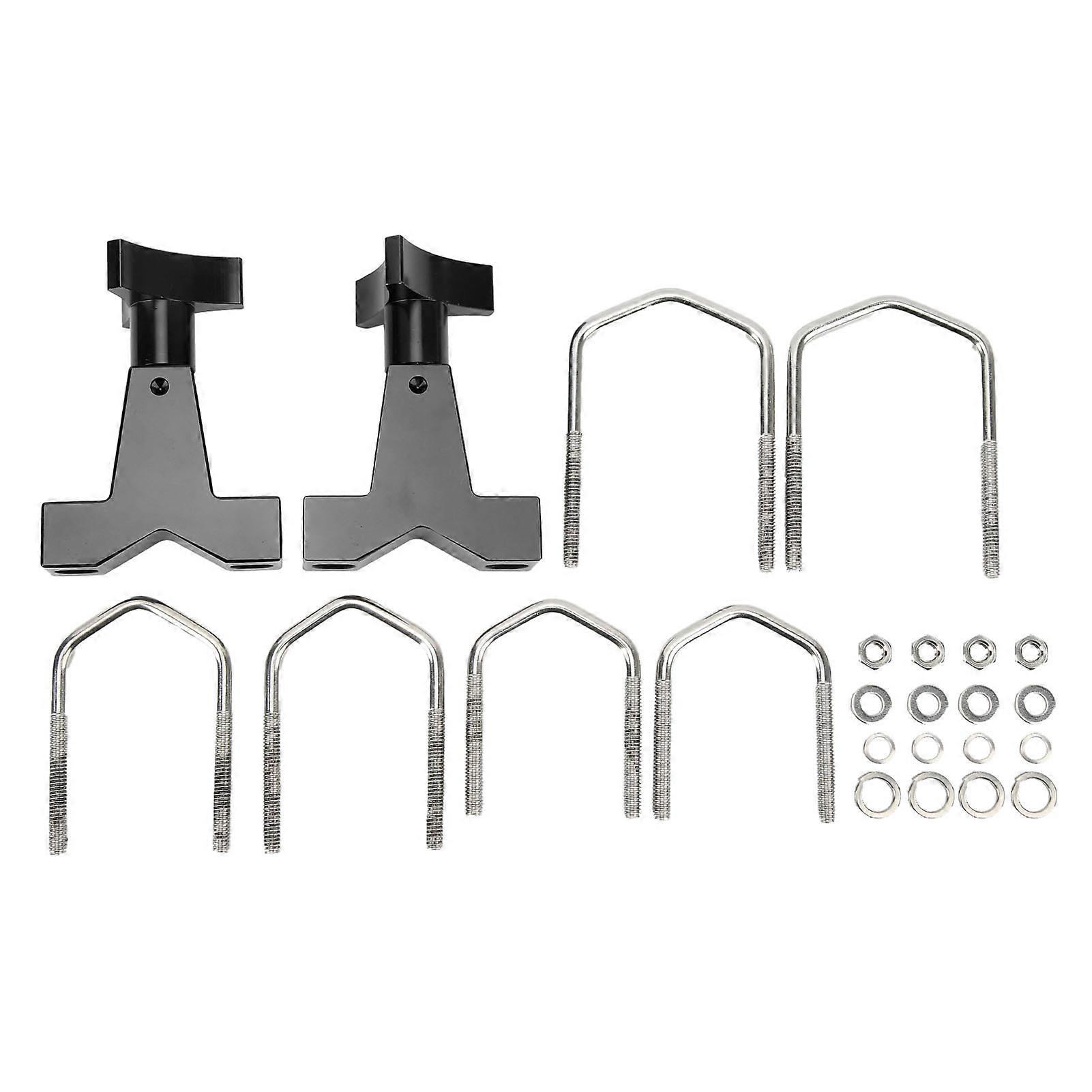 ارتفاع رفع جاك أنبوب جبل 1in إلى 2.5in المعادن العالمي جاك قابل للتعديل أنبوب جبل لسيارات الدفع الرباعي RZR الأسود