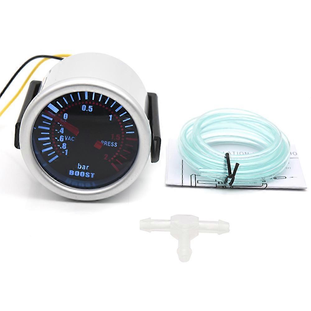 Smoke Lens 52MM Turbo Boost Gauge BAR PSI Water Oil Temp Oil Press Meter with Sensor 1/8NPT Voltmeter Tachometer RPM Gauge