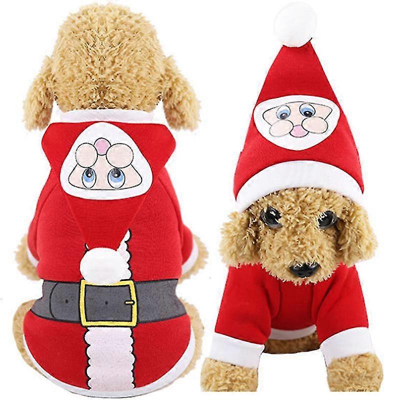 Sudadera con capucha de Navidad Mascota Cachorro Gato Perro Ropa Navidad Novedad Sudadera con capucha Jersey
