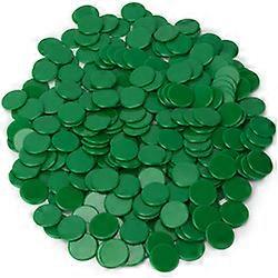 Solid Green Bingo Chips, 300-pack