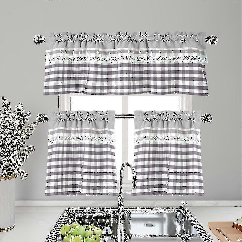 Kitchen Curtains Decor Window Curtain Cafe Valance Topper Drapes