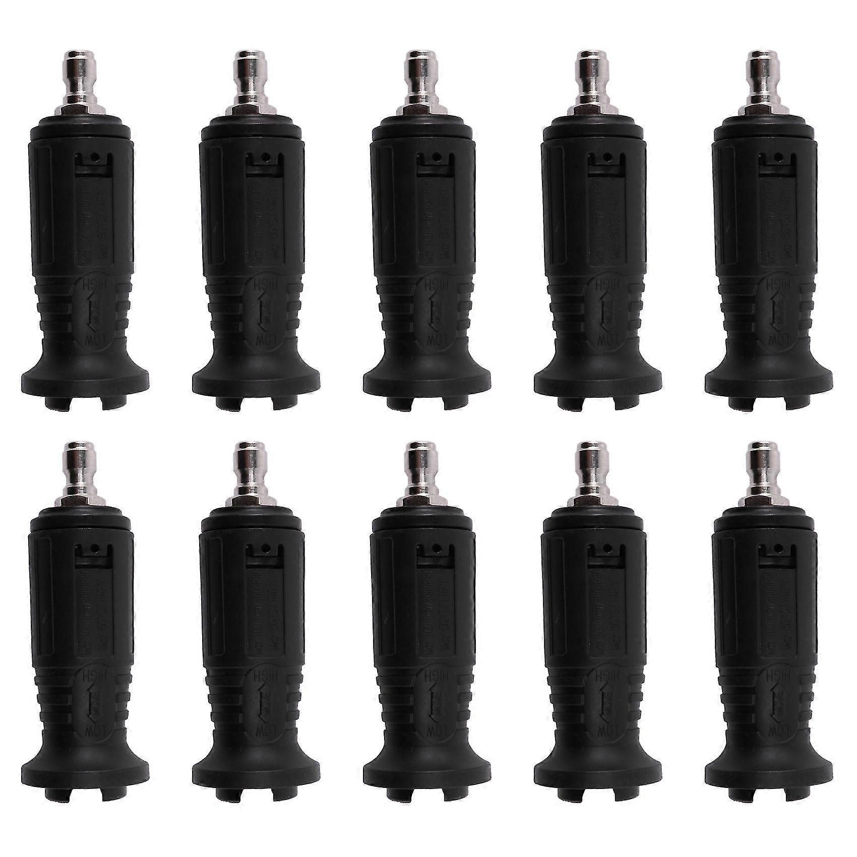 10x Auto Tool Adjustable High Pressure Washer Nozzle Tips,variable Spray Pattern, 1/4inch Quick Con
