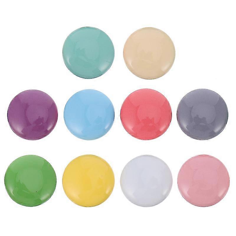 10pcs Round Head Drawer Handle Modern Style Solid Color Drawer Furniture Knobs