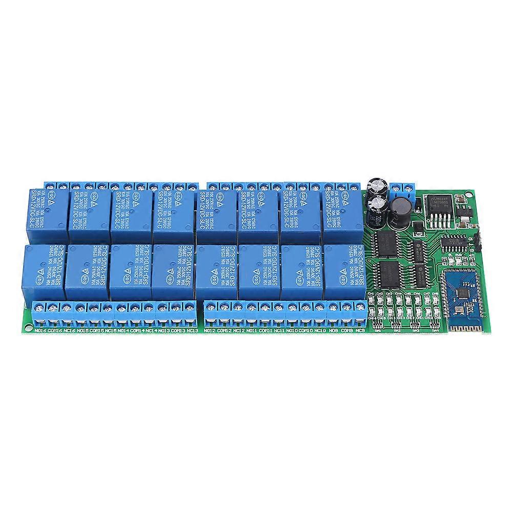 DC 12V 16 Channel Bluetooth Relay Board Wireless Remote Control Switch for Android Phone NO.9660