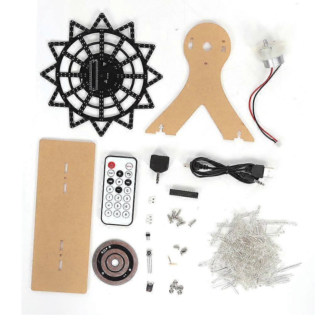 Colorful LED Flash Plug In DIY Kit for Electric Rotating Ferris Wheel Transparent NO.1931