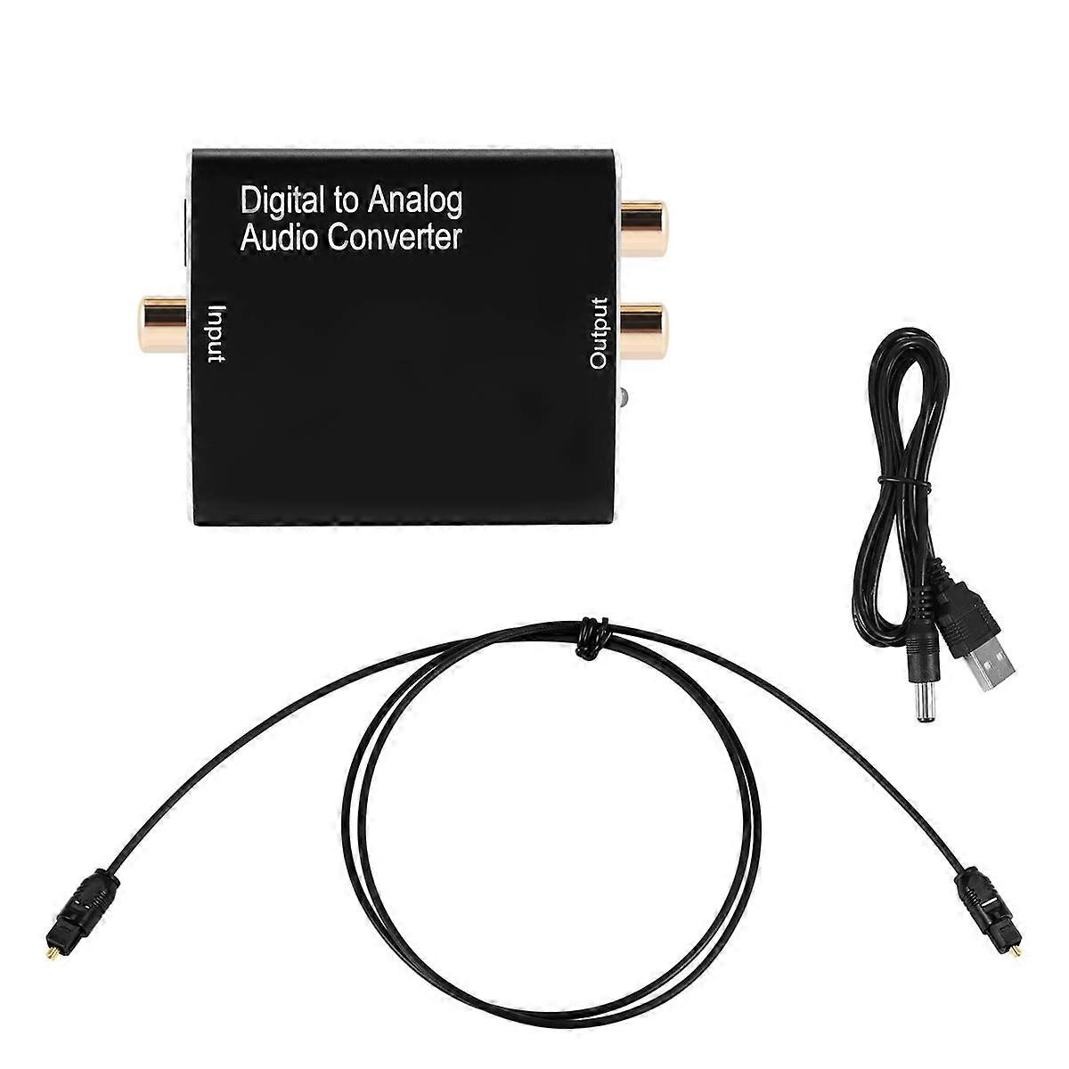 Digital to Analog Audio Converter,DAC Digital SPDIF Optical to Analog L/R & 3.5Mm AUX Stereo Audio