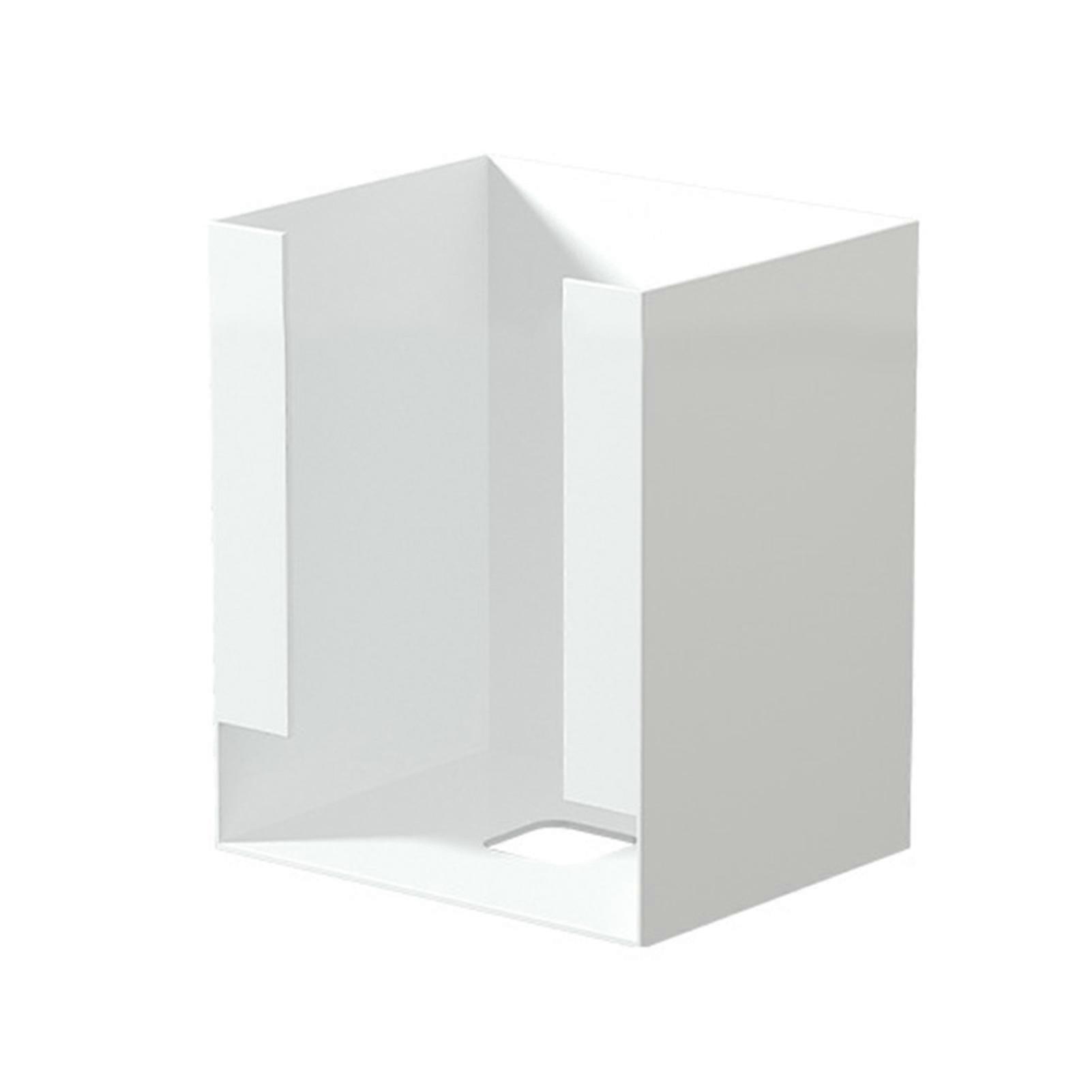 Simple Opening Ends Squared Organiser Stylish Desktop Finishing Box for Home Study Office