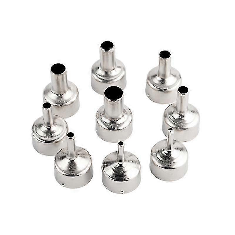 9Pcs/Set Welding Nozzle for Hot Air -Tool Different Sizes Nozzles for 8858 8898 858D 8586 Multifunc
