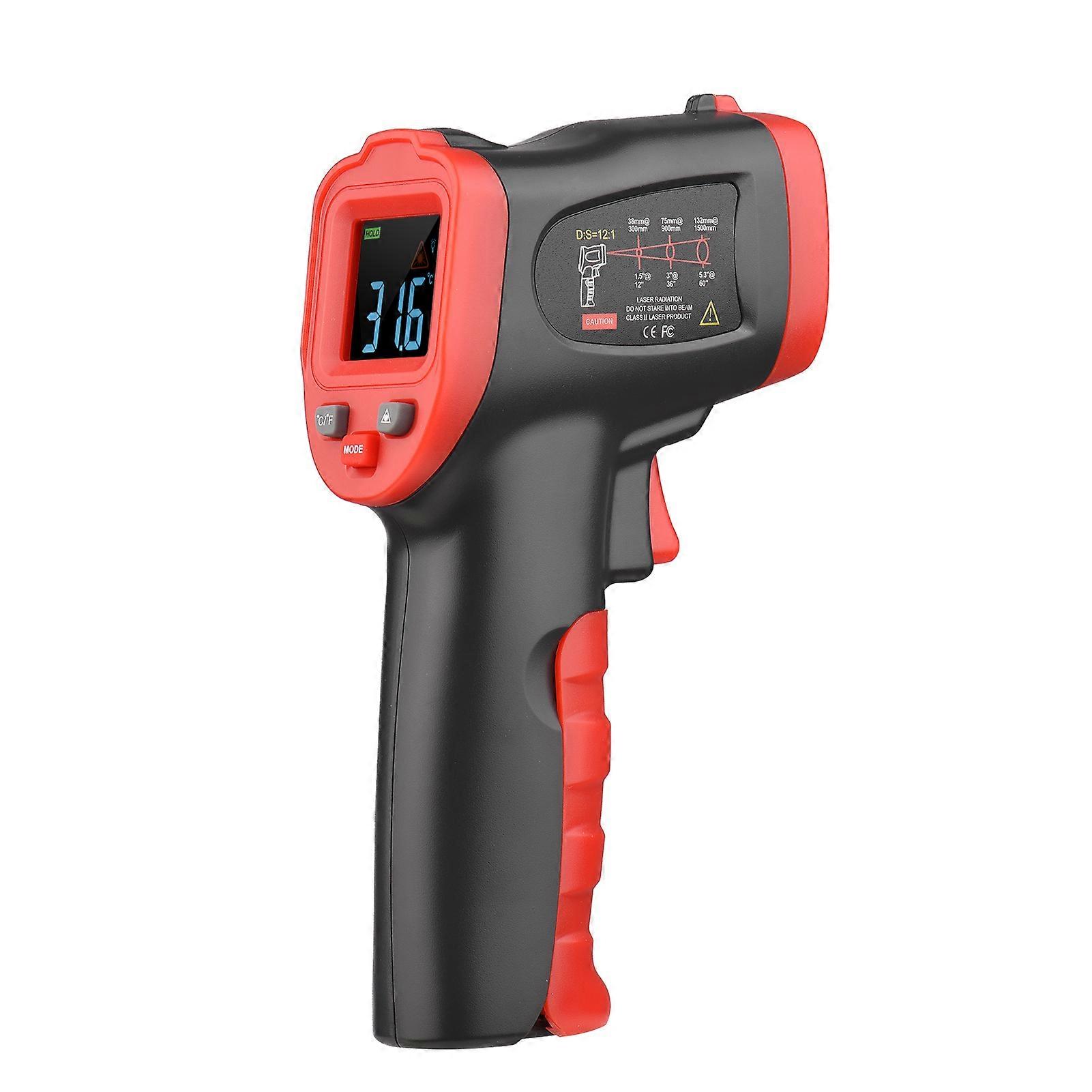 -50400 /-58752 Colorful Screen Infrared Thermometer IR Laser Thermometer Handheld Non-Contact Digital Temperature Tester Pyrometer Temperature Gun for