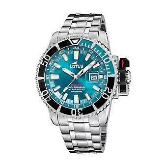 Lotus diver Men's Analog Quartz Watch with Stainless Steel Bracelet 18938/1