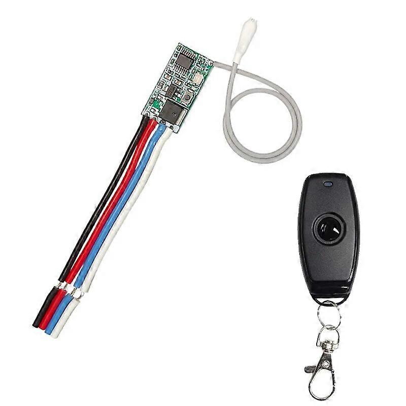 RF 433.92Mhz Universal Wireless DC 6V 12V 24V Remote Control Switch 1 CH RF Relay Receiver On Off Button LED Light Controller