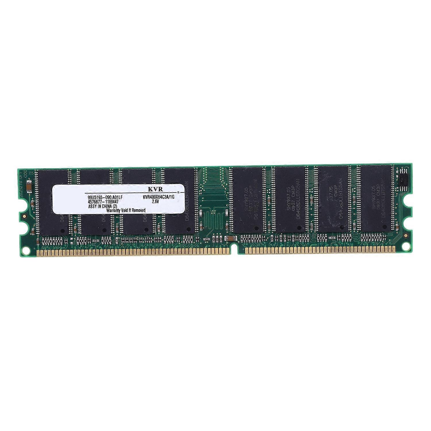 2.6V DDR 400MHz 1GB Memory 184Pins PC3200 Desktop for RAM CPU GPU APU Non-ECC CL3 DIMM