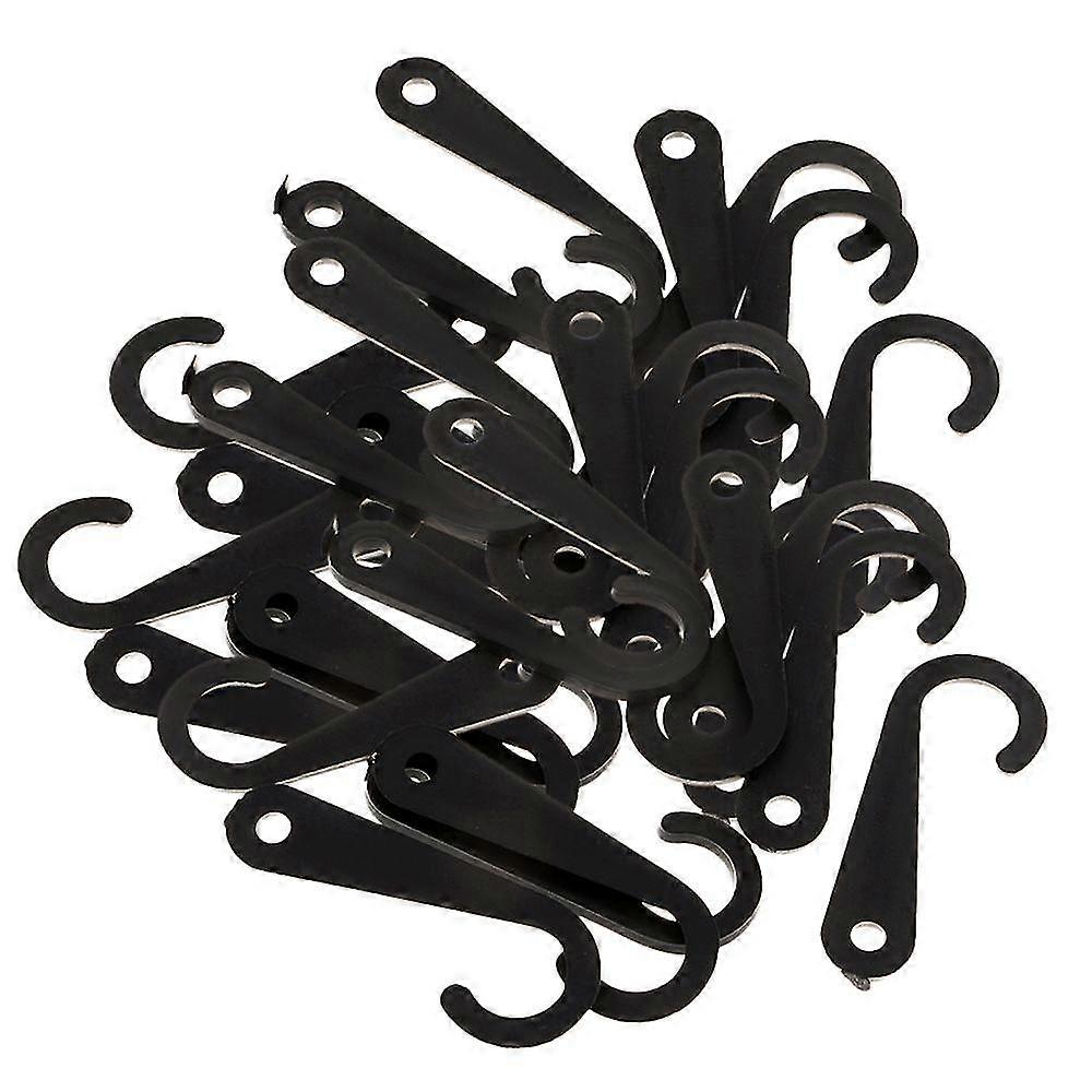 50 قطع البلاستيك السنانير J كليب الجوارب تي شيرت الملابس عرض شماعات أسود