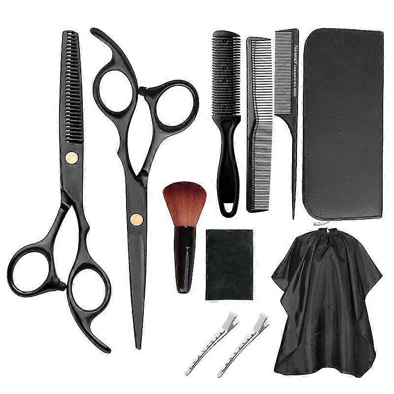 Barber Scissors Set, Hair Clipper Kit 12 Piece Professional Barber Scissors Set, Multipurp