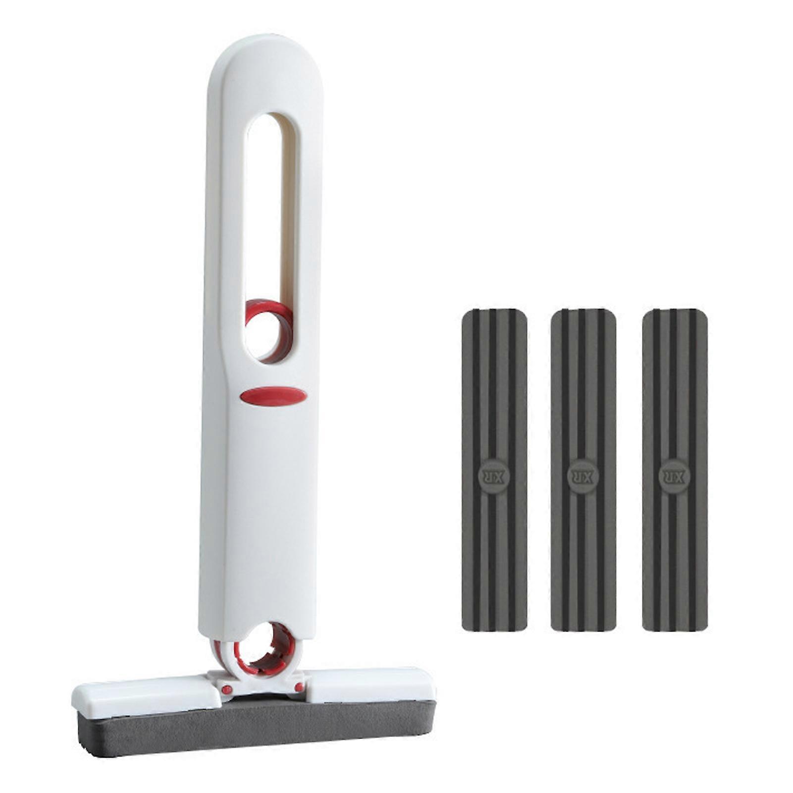 1 set minimopp bärbar självpressa fläckborttagningsmopp bekväm effektiv rengöringssvampmopp för hemmet