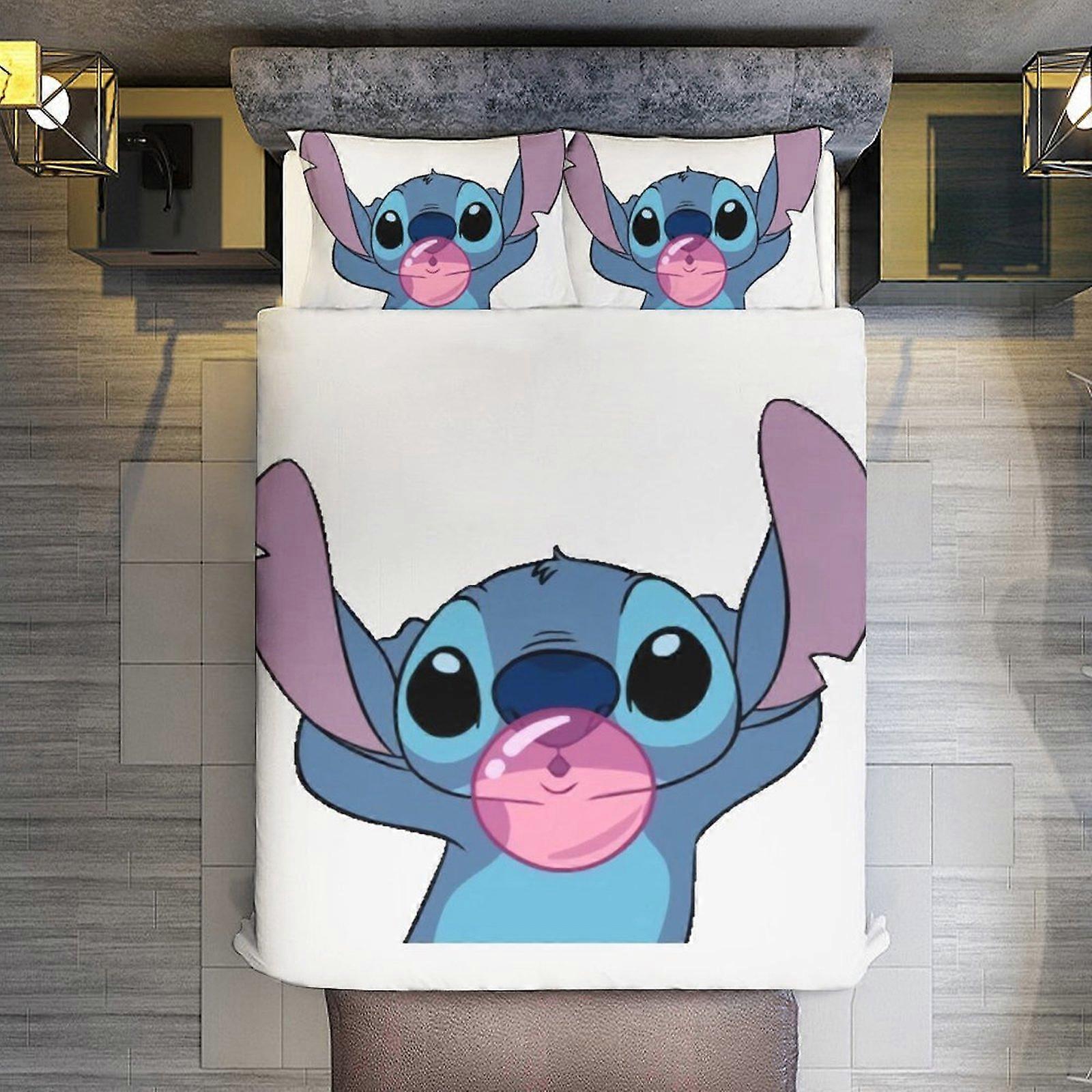 v3265ベッドシーツ寝具ステッチブローイングバブル3個羽毛布団カバーセットフルサイズスーパーソフトフェード耐性マイクロファイバージッパー付きカバー1個と2ピル