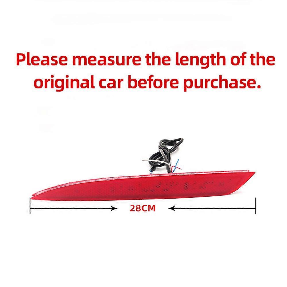 2Pcs For kia Optima K5 2016 2017 Rear Bumper Reflector Light With turn signal light LED Parking Warning lamp Tail Brake light
