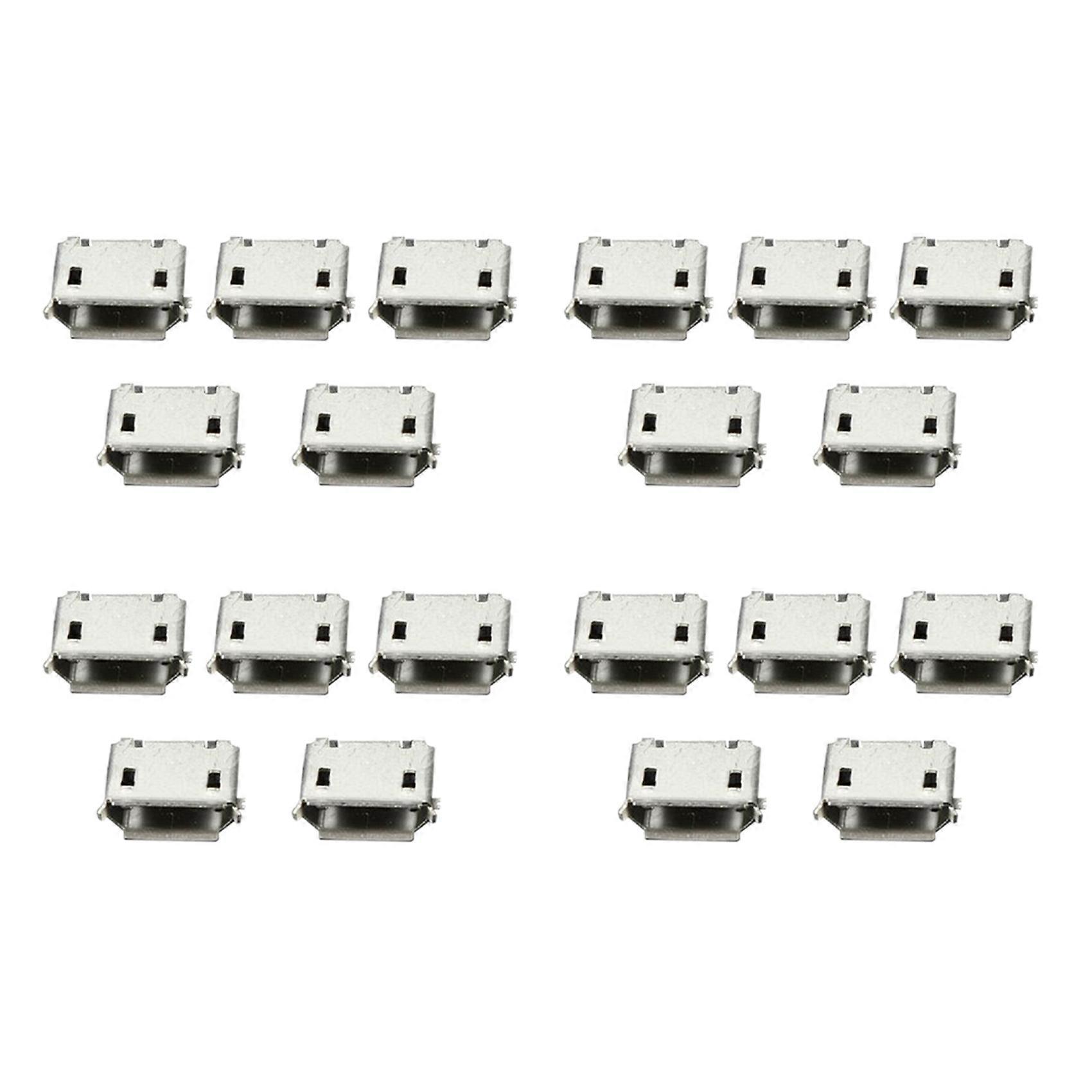 200Pcs -USB Type B Female 5Pin Socket Jack Connector Port PCB Board