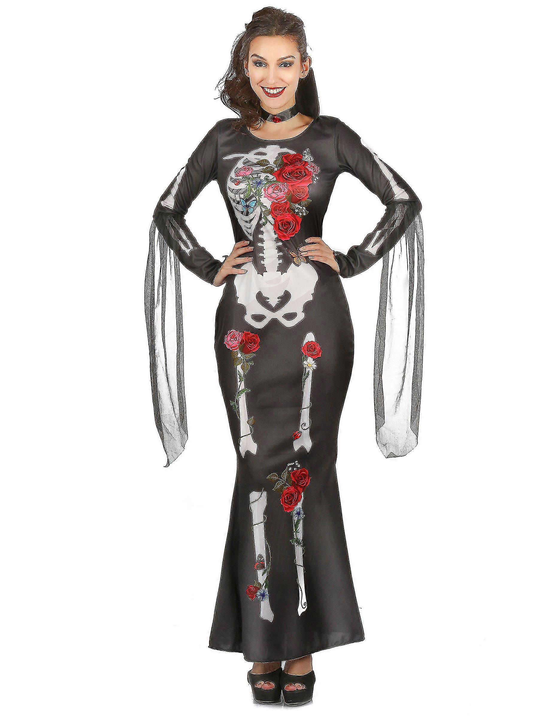 Dguisement robe squelette femme Dia De los Muertos Fruugo UK