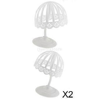 Lightweight Detachable Dome Shape Fedoras Hat Wigs Storage Display Rack