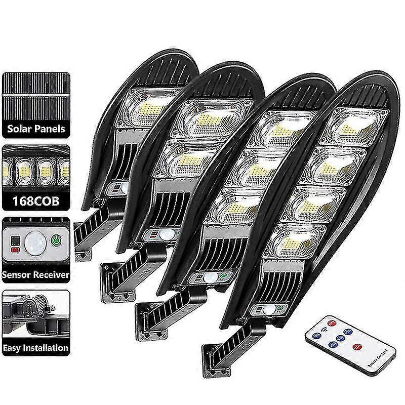 Solar Street Light Outdoor Waterproof Led For Garden Wall Adjustable Angle Solar Lamp With Modes Remote