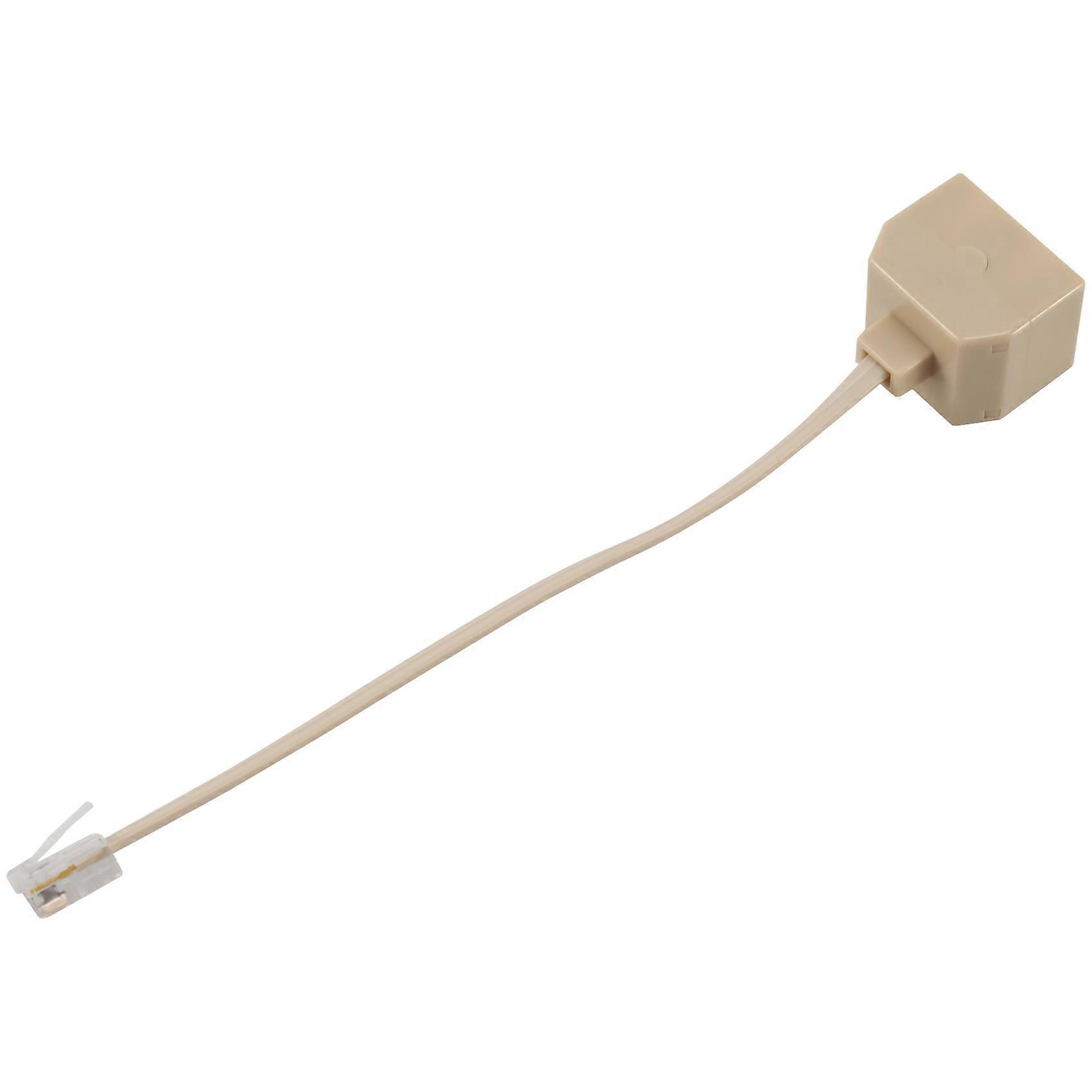 RJ11 Male Line to Double RJ11 Female Filter Splitter Adapter