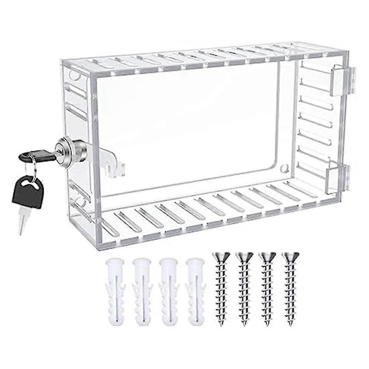 Universal Thermostat Guard With Lock Universal Combination Lock Box Transparent Acrylic Thermostat