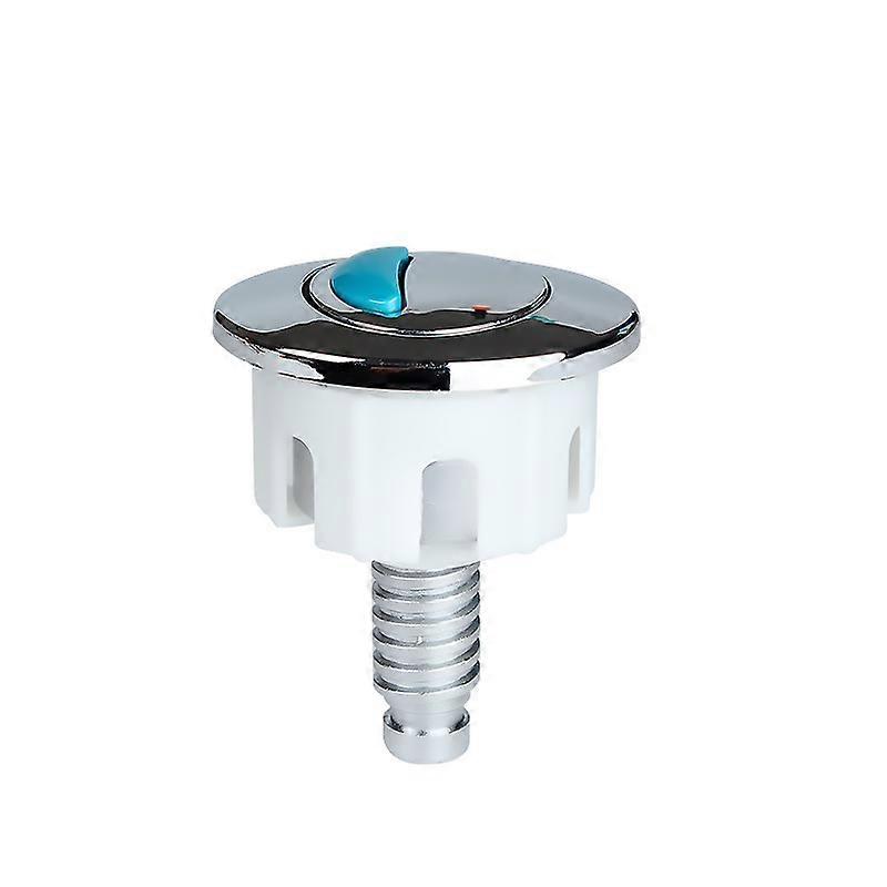 Ellipse Flush Button Double Round Push Button ABS Chrome Accessories Toilet Replacement for Shower Room Bathroom Toilet