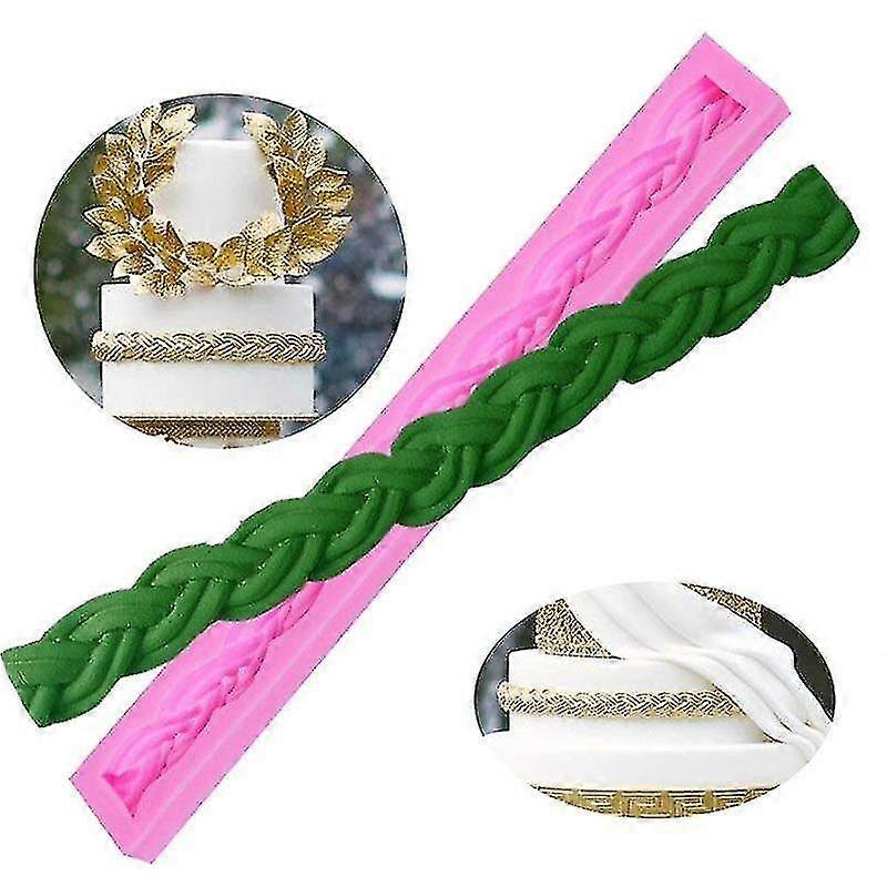 3d Weave Cake Sugarcraft Decor Silicone Mould Diy